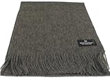 IMAGE OF Bruno Piattelli Charcoal Designer Unisex Wool Scarf Scarves