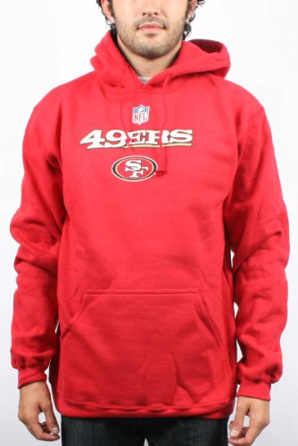 San Francisco 49ERS - Mens Sideline Authentic Hooded Sweatshirt, Size: Medium, Color: Red