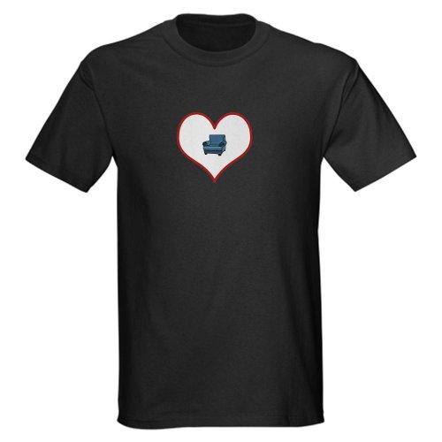Armchair in Heart Dark T-Shirt by CafePress - L Black