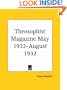 Theosophist Magazine May 1932-August 1932