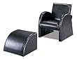 Retro Styled Black Vinyl Chair