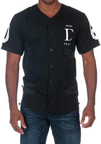 Civil Team Thrash Denim Baseball Jersey Black M