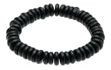 Mens Surf Style Black Wood Bead Beads Wristband Bracelet