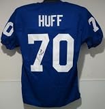 Sam Huff Autographed/Hand Signed New York Giants Size XL Jersey w/HOF 82