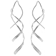 Sterling Silver Modern Twist Earrings