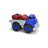Green Toys Flatbed Truck and Race Car