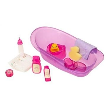 You Me Bath Tub For 16 Baby Dolls Includes Accessories And Rubber Duckie Purple Tub