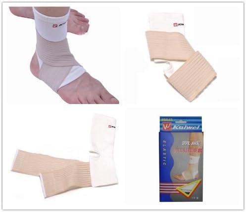 A Pair of Breathable Ankle Support Braces Elastic Bandage for Basketball, Footable and Other Sport