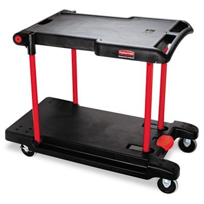 Rubbermaid Commercial 2 Shelf Convertible Utility Cart On Sale