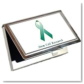 Stem Cell Research Awareness Ribbon Business Card Holder