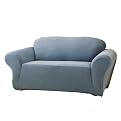 Stretch Piqué Loveseat Slipcover - Federal Blue