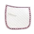 NEW Equine Couture Ribbon Dressage Saddle Pad-White