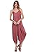 Solid Color Ladies Spaghetti Strap Loose Fit Harem Jumper Multi Color Available