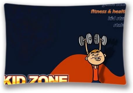 Generic Decorative Throw Pillow Case Cushion Cover NFL Kidzone Fitness 20"x30" (Twin Sides)