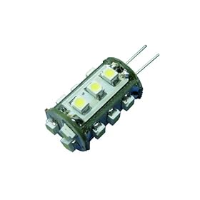 Tower Type G4 12v Ac/dc 15 LED Holagen Bulb Replacemnt for Rv Camper Trailer Boat Marine 1.44 Watt 105 Lumen Warm White 1411ww