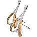 MKS Toe Clips with Leather, Chrome, Large