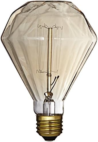 Decorative Diamond Amber 60 Watt Edison Light Bulb