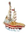 2 Mast Ship Jewel Box - Cold Cast Resin - 3.25" Height
