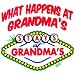 Toddler Gildan T-Shirt : What Happens At Grandmas Stays At Grandmas - Funny - for Grandson or Granddaughter