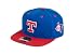 MLB Men's Texas Rangers Blockhead Snapback Cap (Royal/Red, Adjustable)