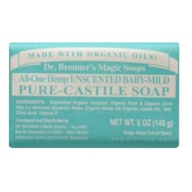 Dr. Bronner's Mild Aloe Baby Soap Bar Made with Organic Ingredients 141 g