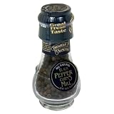 Drogheria & Alimentari All Natural Spice Grinder Black Peppercorns, 1.6 Ounce Jars (Pack of 3)