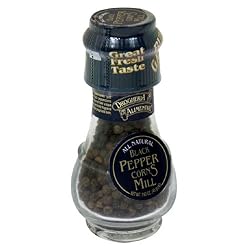 Drogheria & Alimentari All Natural Spice Grinder Black Peppercorns, 1.58 Ounce Jars (Pack of 3)