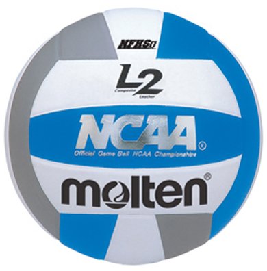 Molten NFHS NCAA L2 Composite Volleyballs ROYAL/WHITE/SILVER NFHS OFFICIAL