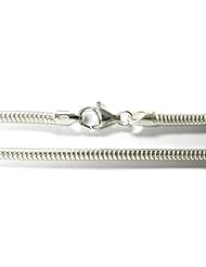 Sterling Silver 3mm Snake Bracelet For European Bead Charm