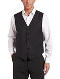 Tommy Hilfiger Mens Trim Fit 100% Wool Suit Separate Vest With Pockets