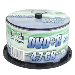 CenDyne 16x 4.7GB 120-Minute DVD+R Media 50-Piece Spindle by 