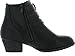 Top Moda CL-14 Women's Buckle Straps Stacked Low Heel Ankle Booties