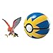 TOMY Pokémon Clip & Carry Poké Ball Talonflame + Quick Ball