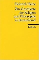 Zur Geschichte der Religion und Philosophie in Deutschland