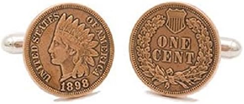 Cufflinks, Indian Head Penny with Gift Box