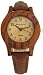 Tense Womens Round SandalWood w/ Leather Band Watch L8003S