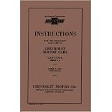 1927 CHEVROLET CAR TRUCK Owners Manual User Guide by Chevrolet