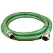 Abbott Rubber PVC Suction Hose Assembly, Green, 3" Male X Female Cam And Groove, 40 psi Max Pressure, 25' Length, 3" ID