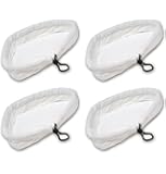 4 Replacement Pads Compatible with H2O H20 Steam Mop