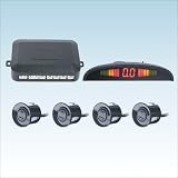 Black Four Sensors System 12v LED Display Indicator 4 Parking Sensor Car Reverse Radar Kit4
