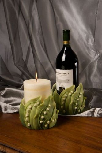 Lily of the Valley Candle/Wine Holder