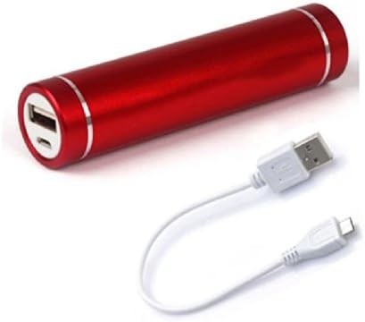 Mobix 2nd Gen Mini 2600mAh Lipstick-Sized Portable Charger External Battery Power Bank for iPhone, Samsung, HTC and More (Red)