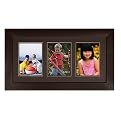 Metro 3-Picture Collage Frame with Black Mat - Black