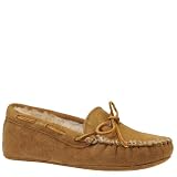 Minnetonka Womens Sheepskin Hardsolecasin Slipper