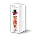 Asobu Flavor It 20 Ounce Glass Water Bottle With Fruit Infuser, Red Silver