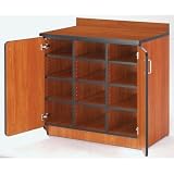Fleetwood 72727.x0x Illusions Cubicle Cabinet with Doors and Cubbies