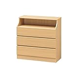 木製シンプルチェスト/タンス ナチュラル 【CHESCA】チェスカ