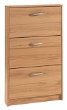 SB-Design 411-003 Schuhkipper Step 3 - B/H/T: 58.5 x 104.5 x 17.0 cm, Kernbuche
