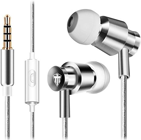Cosonic Metal Aluminum Magic Sound Stereo Rich Bass In Ear Headphones Earbuds with Mic Microphone