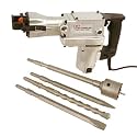 Industrial 1-1/2" Hammer Drill - Demolition Hammer - 3,000 BPM - 5-Piece Bit Set